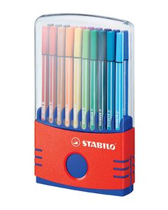 Photo STABILO : Lot de 20 stylos-feutres Pen 68 - ColorParade Rouge 6820-04