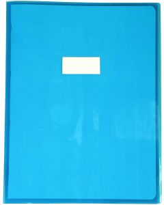 Protège-cahier - 240 x 320 mm - Bleu transparent : CLAIREFONTAINE Cristalux modèle