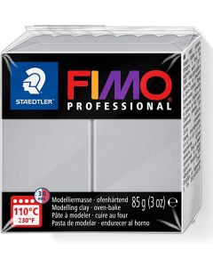 Pâte à Modeler durcissante au four FIMO Professional - 85 g - Gris dauphin : STAEDTLER Visuel