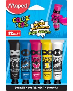 Photo Lot de 12 tubes de gouache - Assortiment WONDAY