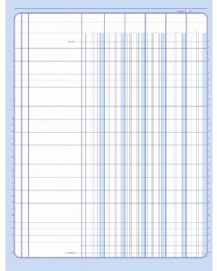 ELVE  : Registre 81061 - Journal de 6 colonnes sur 1 page - 297 x 210 mm (Cahier comptable)