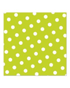 Serviettes de table à points - Citron vert PAP STAR 82752