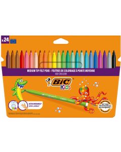 24 feutres de coloriage BIC KIDS Assortiment 