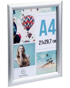 Cadre Porte-Affiche - A4 - Aluminium : EXACOMPTA Office modèles image