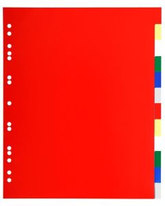 Jeu de 12 intercalaires souples en PP - Format A4 Maxi - Assortiment EXACOMPTA Image