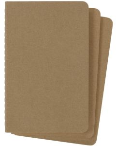 Carnet de Notes Ligné P/A6 - Couverture Carton Marron MOLESKINE Lot de 3