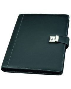 Serviette-Classeur A4 en Cuir - Noir : ALASSIO Image