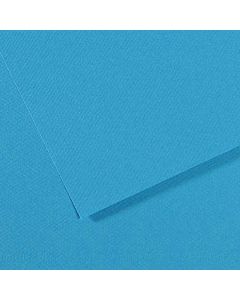 Feuille de papier dessin Mi-teintes - Bleu turquoise - 500 x 650 mm : CANSON Visuel