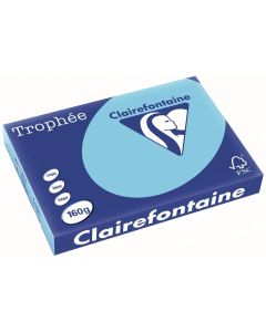 Ramette de papier de 250 feuilles A3 160g - Bleu alizé : CLAIREFONTAINE Trophée Image