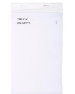 Bloc MAITRE D'HOTEL Autocopiant Dupli Blanc/Jaune 150 x 80 mm PRONAPPE 1975