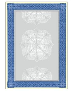 SIGEL : Lot de 20 feuilles de papier - Cadre bleu DP490