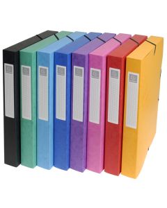 Boîte de classement Carte lustrée - Dos 25 mm - Assortiment EXACOMPTA Modèle