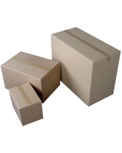HAPPEL 703 : Lot de caisses américaines en carton ondulé - 330 x 330 x 250 mm