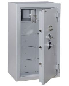 HARTMANN Armoire forte blindée 20 compartiments - Serrure à clé - 510 L