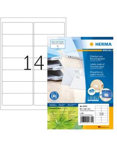 Étiquettes Adresses blanches - 38,1 x 21,2 mm : HERMA 4254