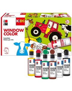 Photo Kit de peinture Window Color - Ferme MARABU Kids