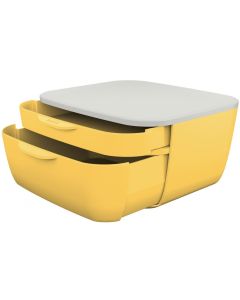 Photo Bloc de classement - 2 Tiroirs - Jaune LEITZ My Box Cosy