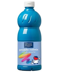 Gouache liquide Turquoise 1000 ml : LEFRANC