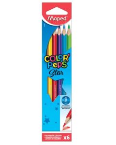 MAPED Color'Peps : Étui de 6 crayons de couleur 8320029