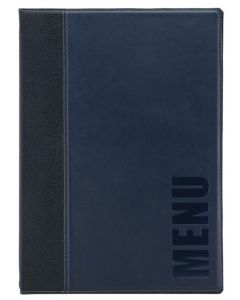 Photo Protège-menus A4 - Imitation cuir - Bordeaux : SECURIT Trendy