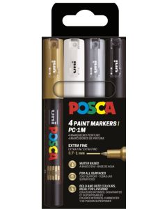 Marqueur peinture Posca PC 5M Métal - Assortiment Pastel POSCA