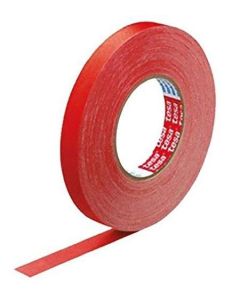 Photo TESA : Ruban adhésif rouge en vinyle - 25 mm x 50 m (Rouleau)