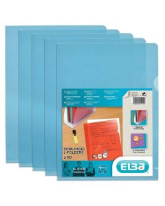 Photo Pochettes à coins A4 -  Bleu ELBA 100206706 