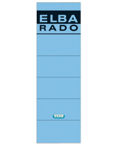 Photo Etiquettes pour dos de classeur - 59 x 190 mm - Bleu : ELBA 100420952