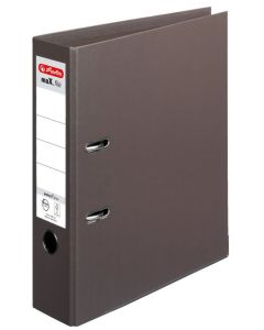 Photo Classeur à levier en PP - Dos 80 mm - Marron : HERLITZ 10834463