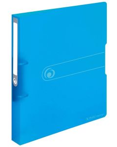 Photo Classeur à 2 anneaux - Dos de 38 mm - Bleu transparent : HERLITZ Easy orga to go 11205762