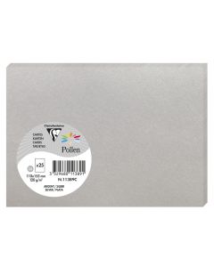 Photo POLLEN Carte Argent 110 x 155 mm C6 11389C Clairefontaine