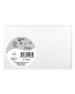 Photo Carte en papier POLLEN 82 x 128 mm - Blanc irisé (Carterie et loisirs créatifs) 11485C