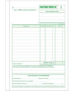 Auto-Entrepreneur - Facture - Carnet autocopiant Dupli A5 EXACOMPTA