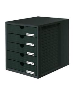 Photo Module de classement - 5 tiroirs - Noir : HAN 1450-13