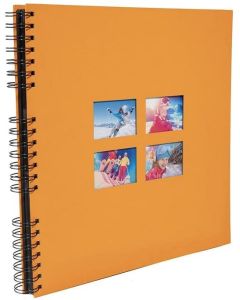 Photo Album photos à spirales - 320 x 320 mm - Orange EXACOMPTA Milano