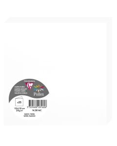 Photo Cartes double en papier - 135 x 135 mm - Blanc CLAIREFONTAINE Pollen Lot de 25
