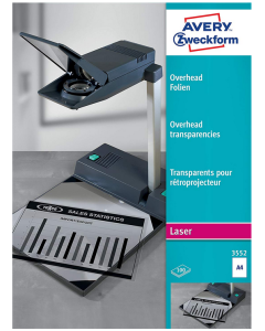 Photo Film transparent pour rétroprojecteur - A4 AVERY