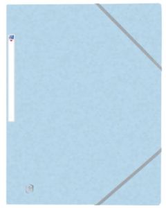 Photo Chemise à élastiques A4 - Bleu Pastel OXFORD Top File+