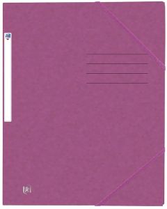 Photo Chemise à élastiques A4 - 3 rabats - Violet OXFORD Top File+