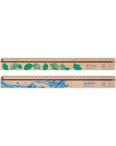 Photo Règle plate en bois - 300 mm HERLITZ GREENline