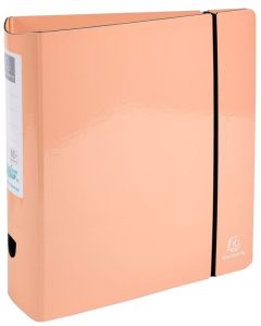 Photo Classeur à levier pour A4 - Dos Rond 80 mm - Corail EXACOMPTA Aquarel 