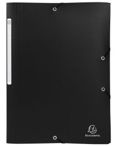 Photo Chemise à élastiques 3 rabats en PP - Noir EXACOMPTA Opak Image