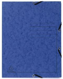 Photo Chemise imprimée à élastiques - 3 rabats - Bleu EXACOMPTA