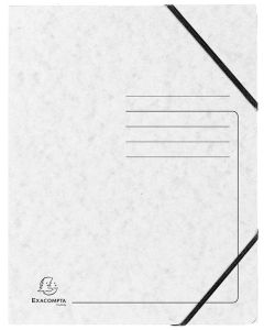 Photo Chemise imprimée à élastiques - 3 rabats - Blanc EXACOMPTA