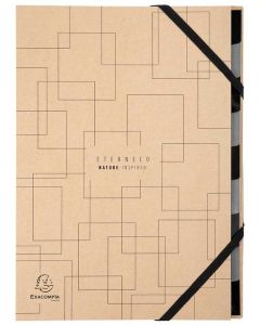 Photo Trieur avec élastiques - 9 compartiments - Motifs géométriques EXACOMPTA Eterneco