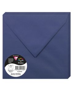 Photo POLLEN : Lot de 20 Enveloppes - 165 x 165 mm - Bleu Royal 