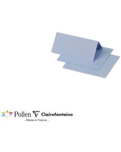 Photo Cartes de table - 85 x 80 mm - Bleu lavande POLLEN