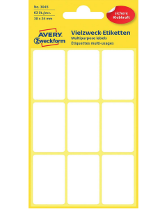 Photo Étiquettes adhésives - 38 x 24 mm - Blanc AVERY 3045