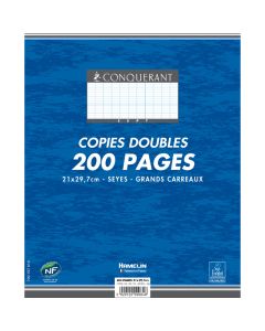 Feuilles doubles Grand Format 200 Pages Conquerant