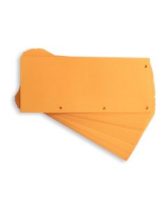 Photo Intercalaires en carton Duo - 240 x 105 mm - Orange : ELBA Lot de 60